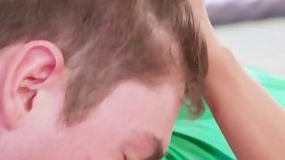 MOM Feisty brunette mom devours young man